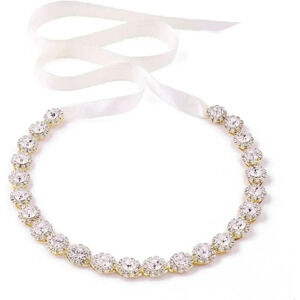 ❤️Women Gold Crystal Wedding Headband Bridal Headpiece  Hair Accessories